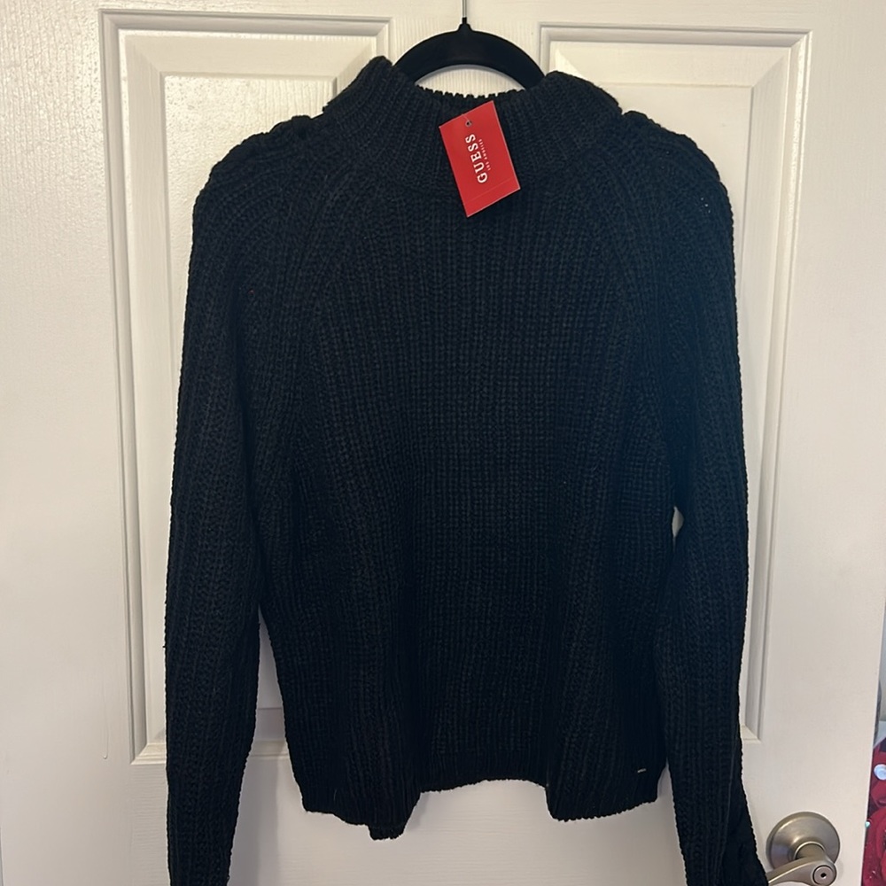 Black Guess acrylic sweater